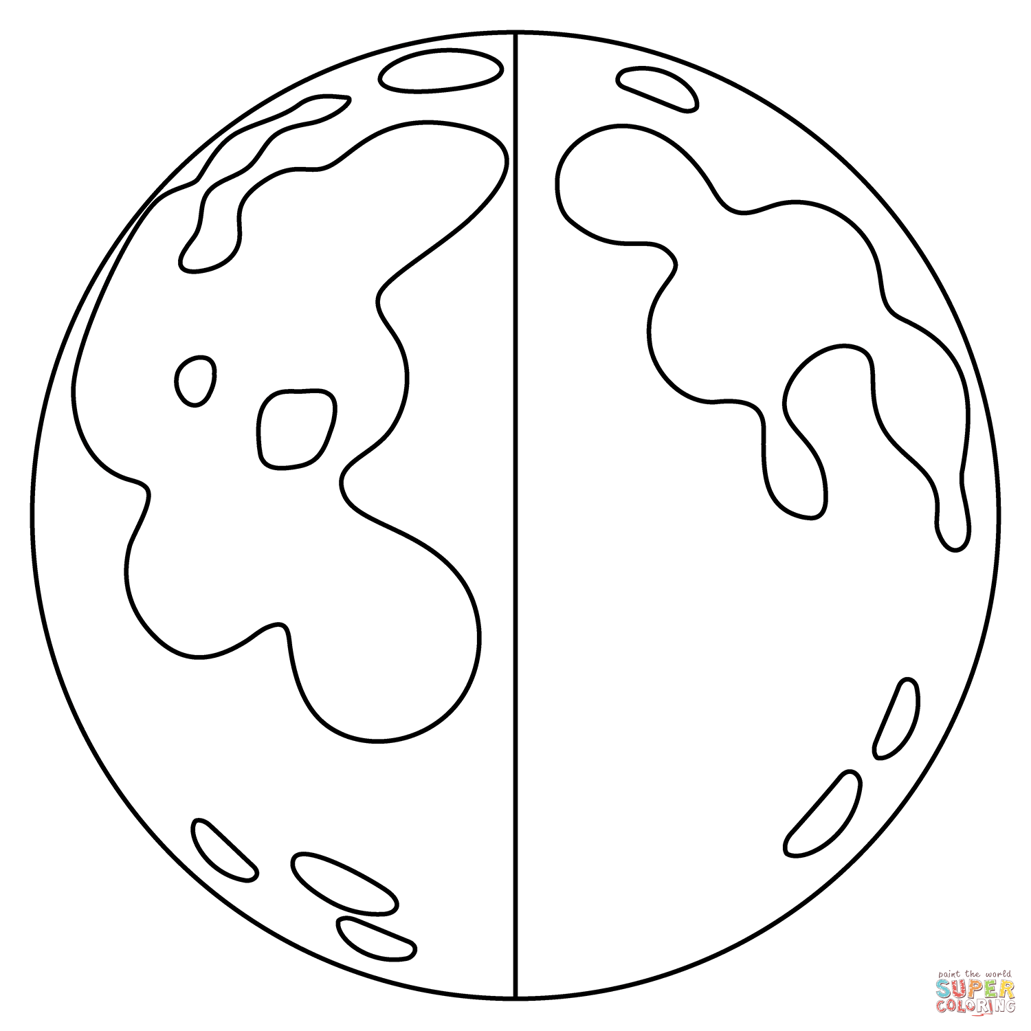 Last quarter moon emoji coloring page free printable coloring pages