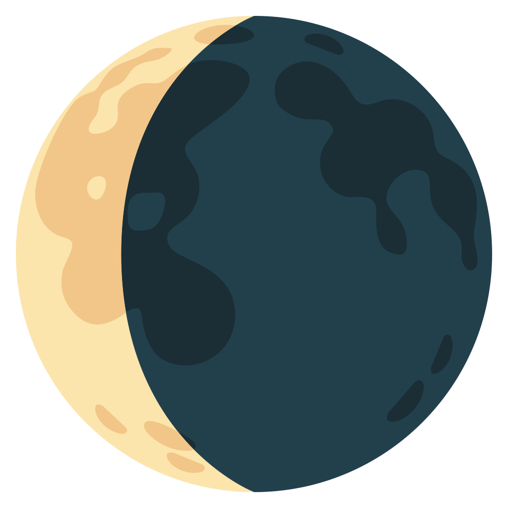 Ð waning crescent moon emoji