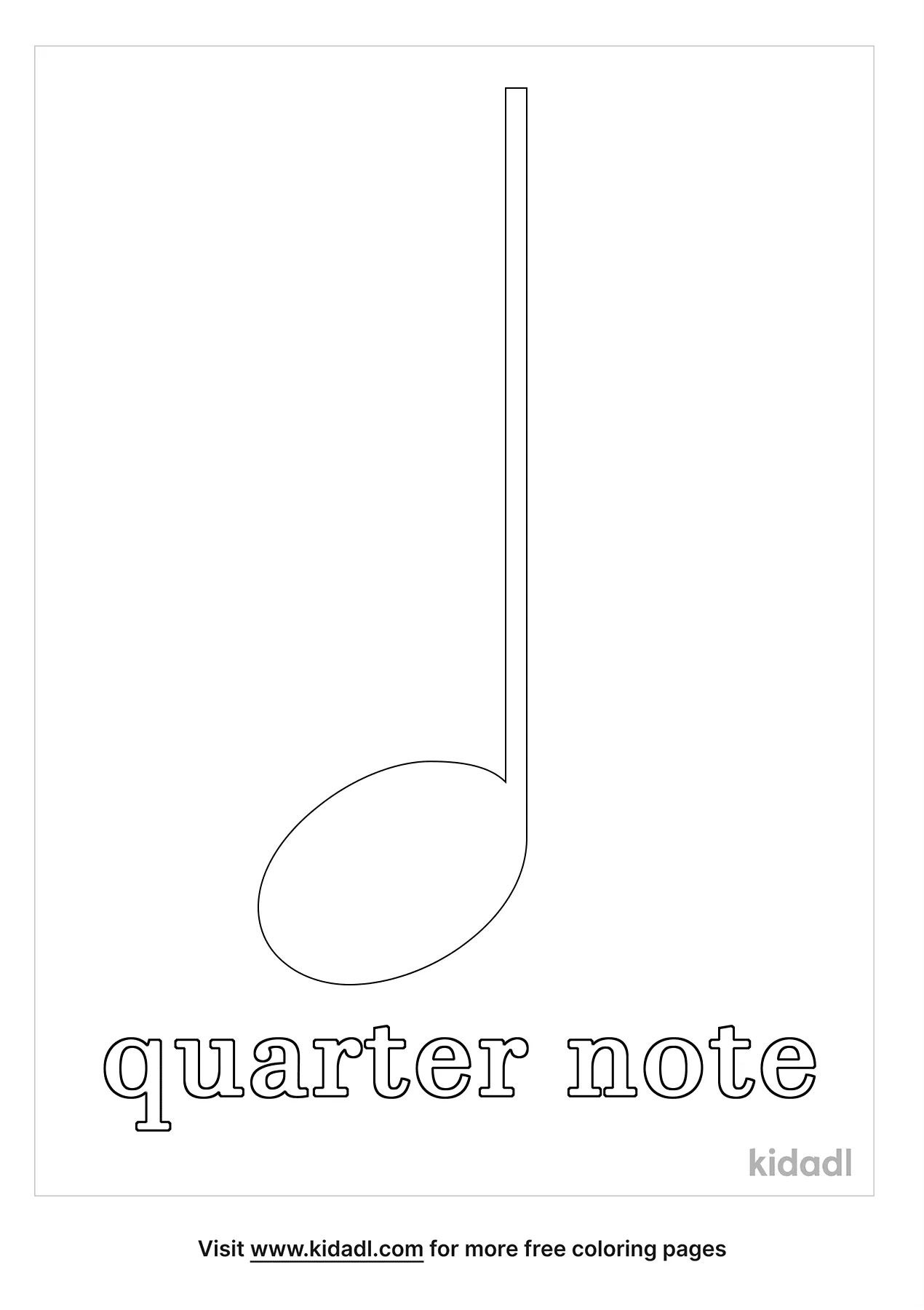 Free quarter note coloring page coloring page printables