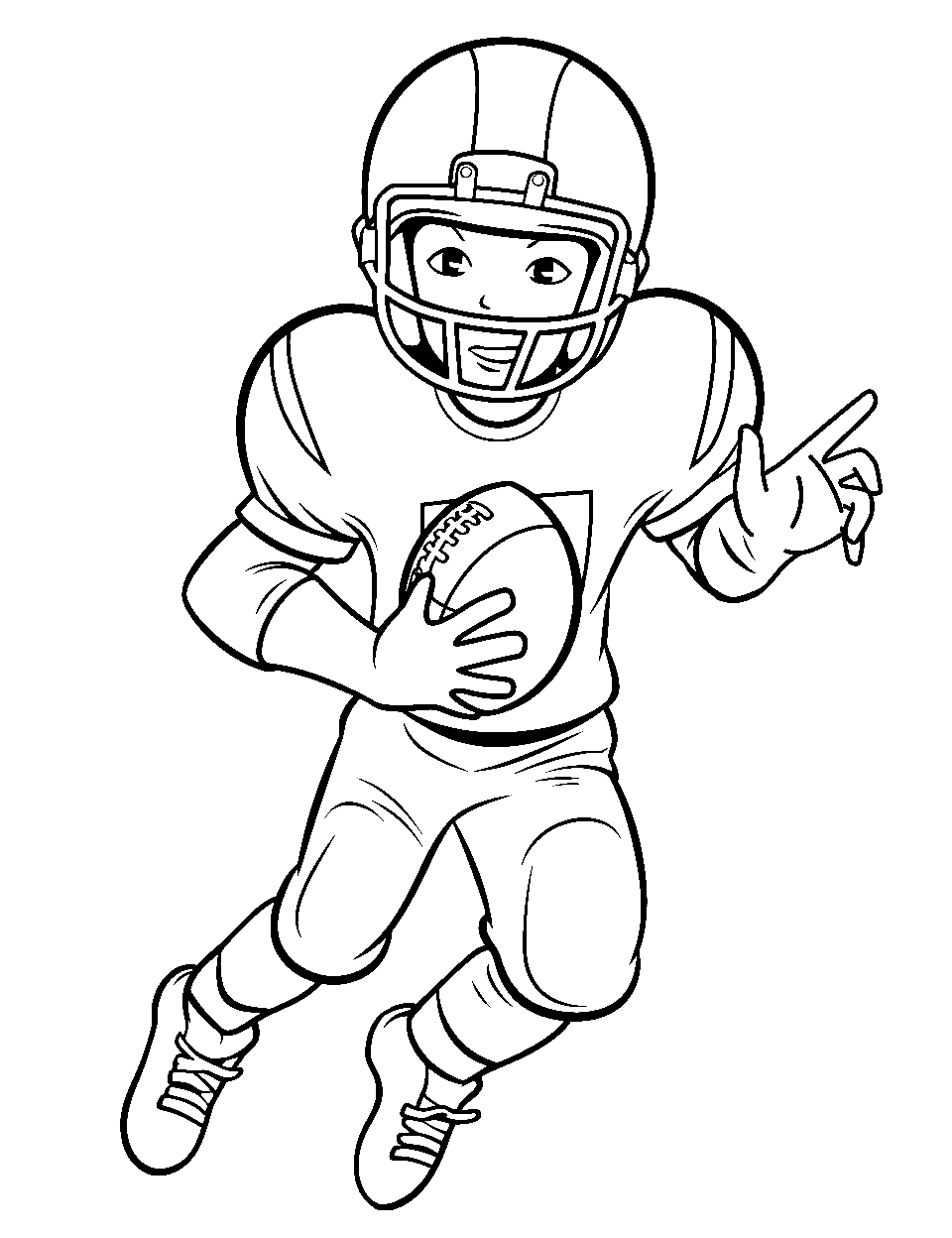 American football coloring pages free printables