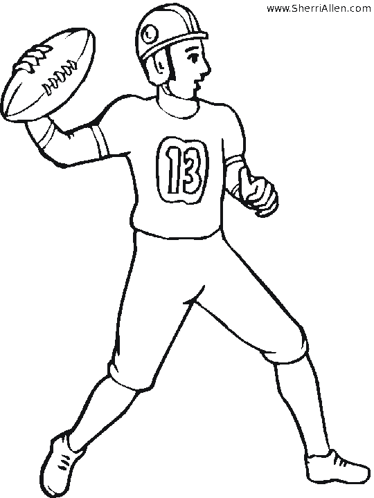 Free sports coloring pages from