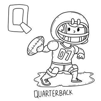 Page football coloring page vectors illustrations for free download