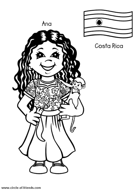 Guatemala coloring page