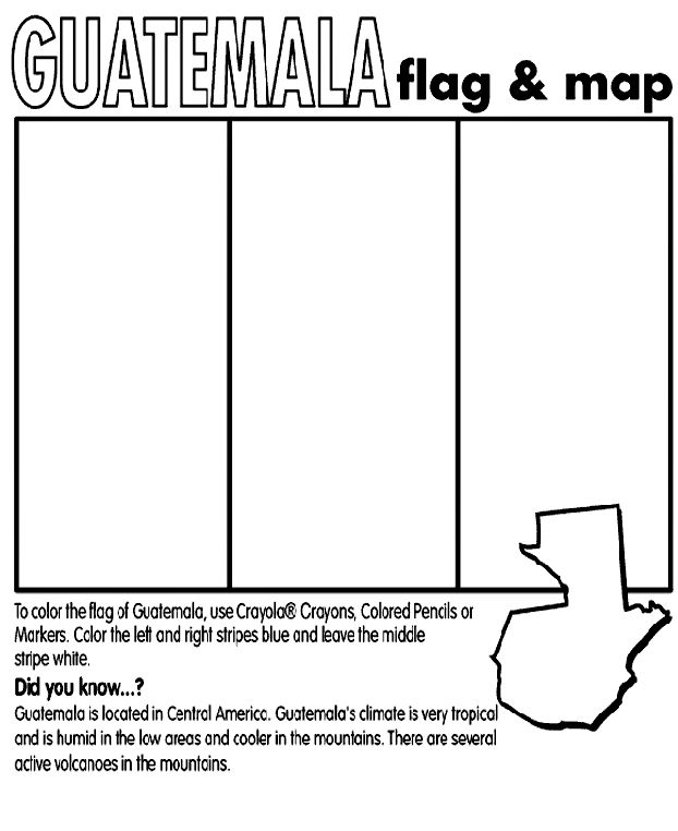 Guatemala country coloring guatemala coloring page guatemala flag flag coloring pages guatemala
