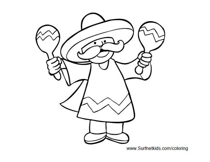 Celebrate cinco de mayo with free printable coloring pages