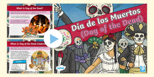 Day of the dead information powerpoint teacher made