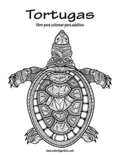 Tortugas libro para colorear para adultos