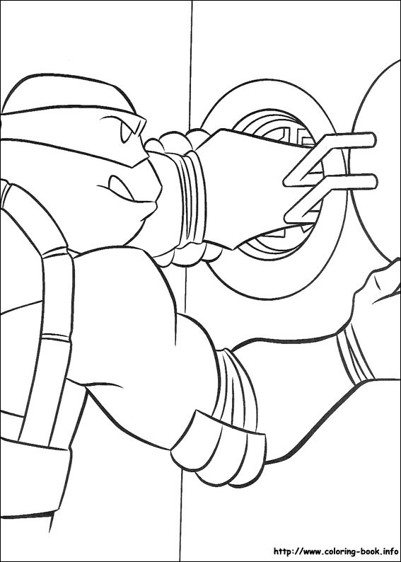 Teenage mutant ninja turtles coloring picture