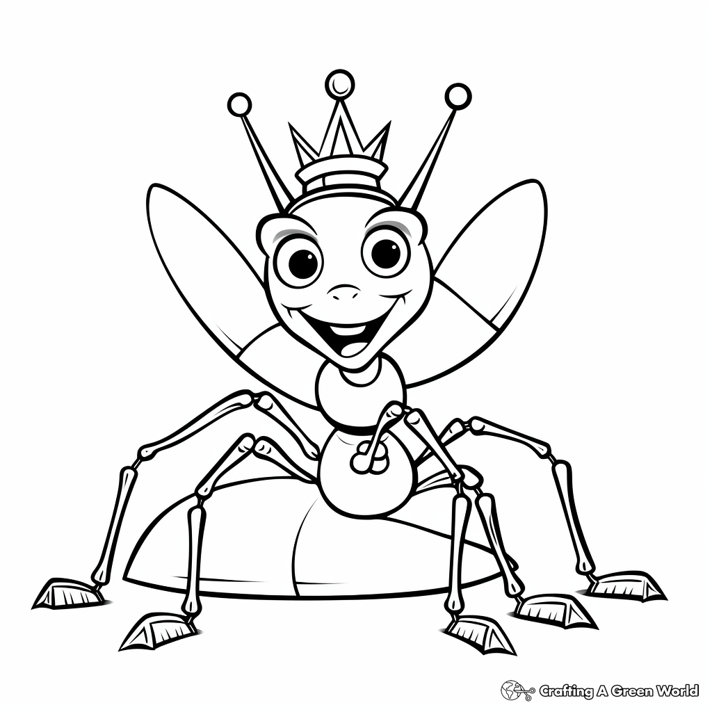 Ant coloring pages