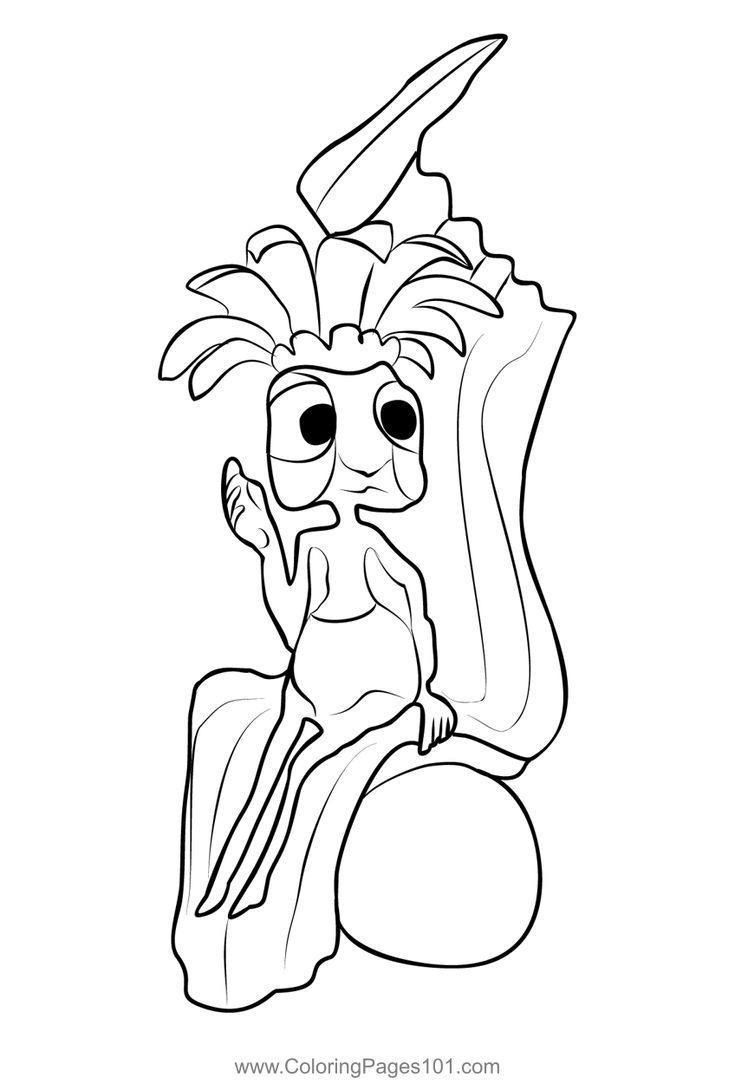 Queen of ant sitting in the chear coloring page coloring pages color ants