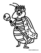 Queen coloring pages