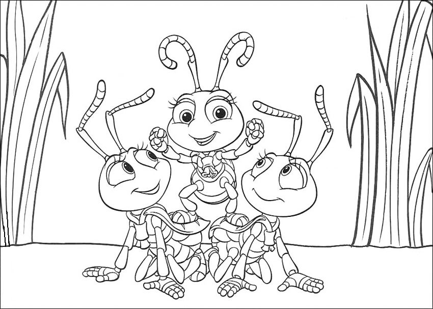 A bugs life coloring pages