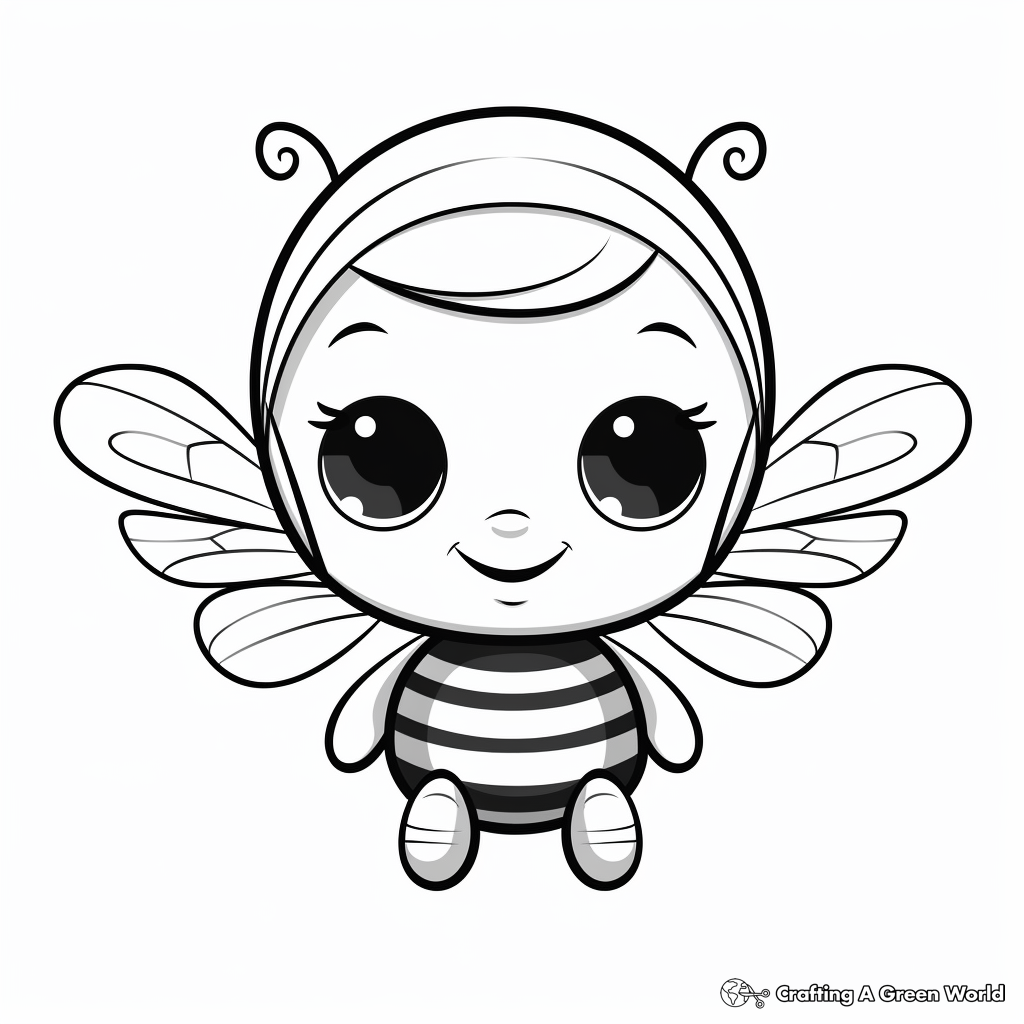 Queen bee coloring pages