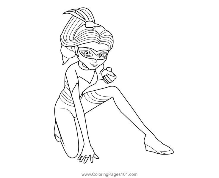 Queen bee miraculous ladybug coloring page ladybug coloring page coloring pages miraculous ladybug