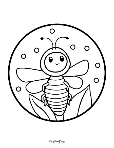 Printable bee coloring pages â cute sheets