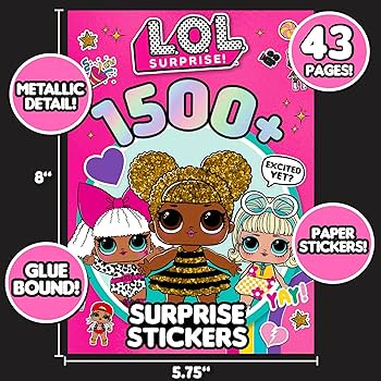 Lol surprise little sister tots stickers queen bee diva go