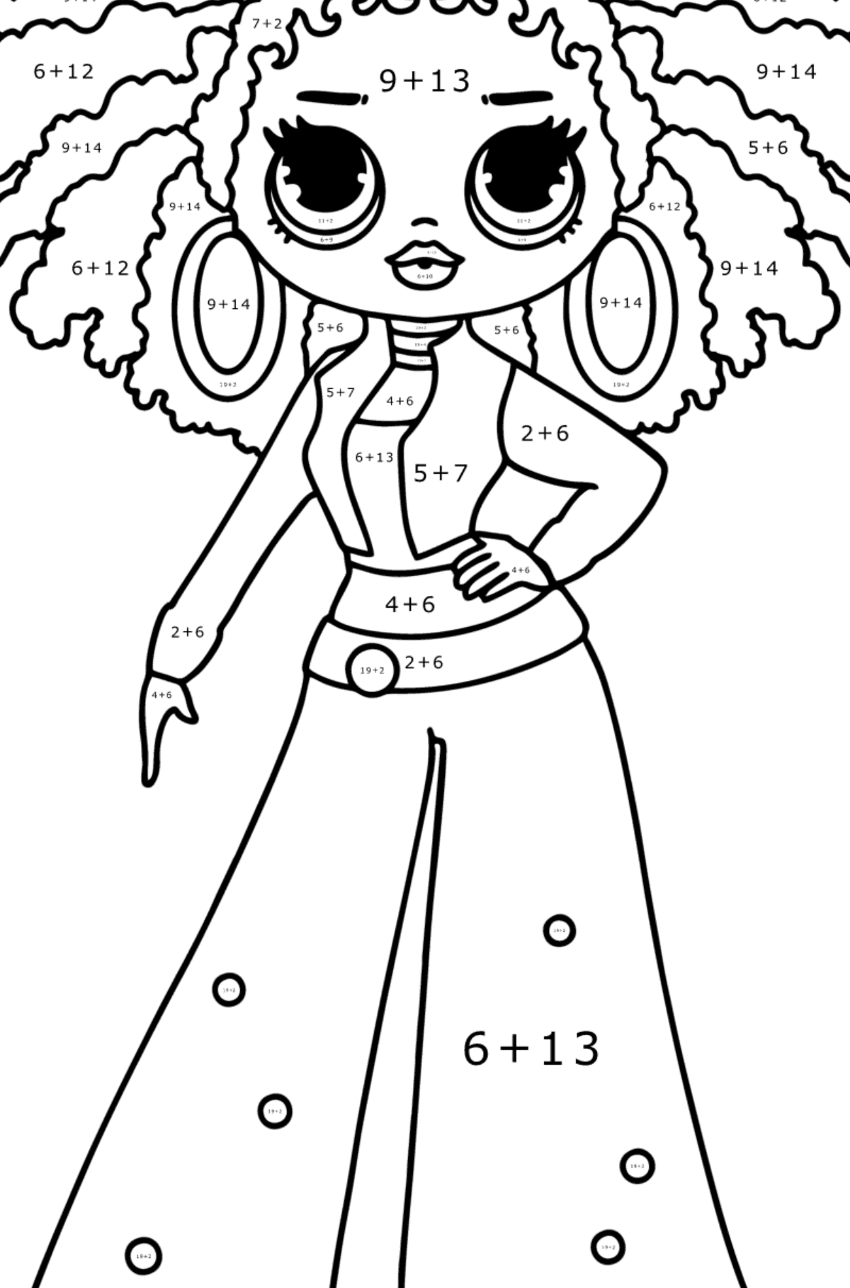 Colouring page lol omg royal bee â online and print for free