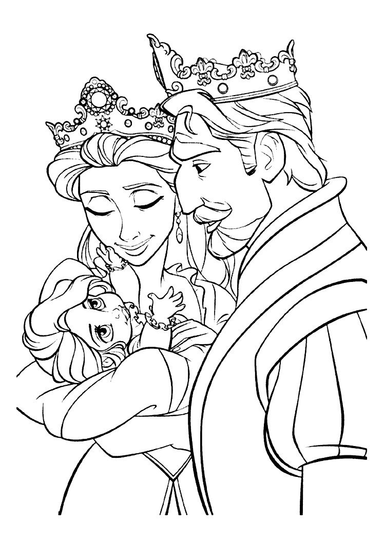 King and queen coloring pages to download