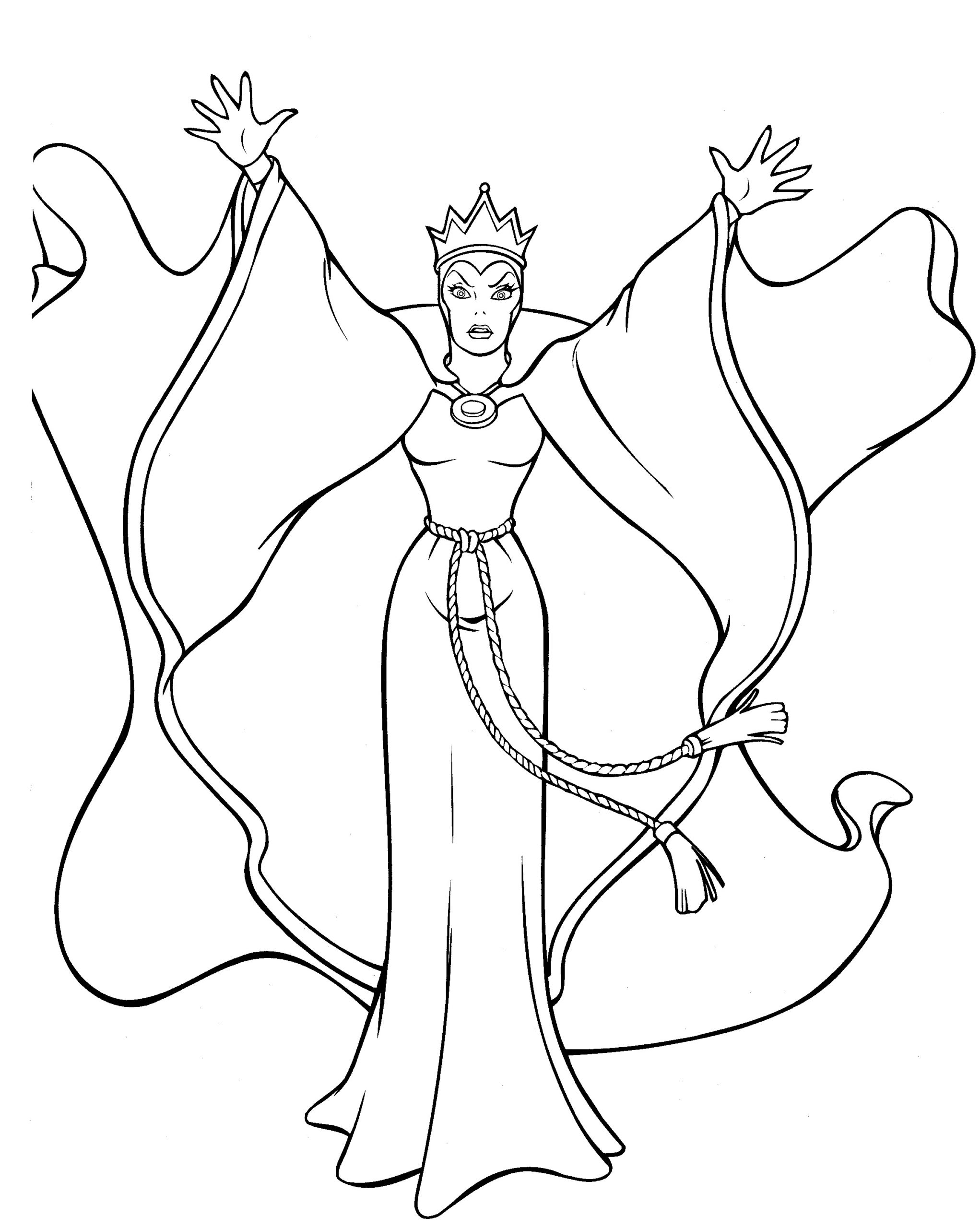 Disney coloring pages â evil queen â the disney nerds podcast