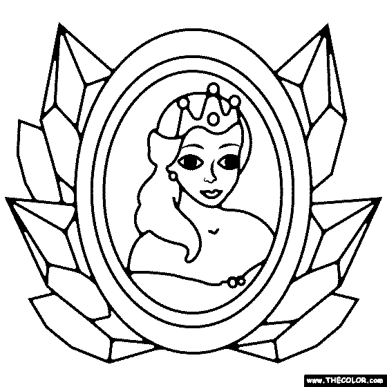 Ice queen coloring page