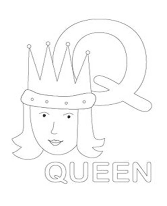 Free easy to print queen coloring pages