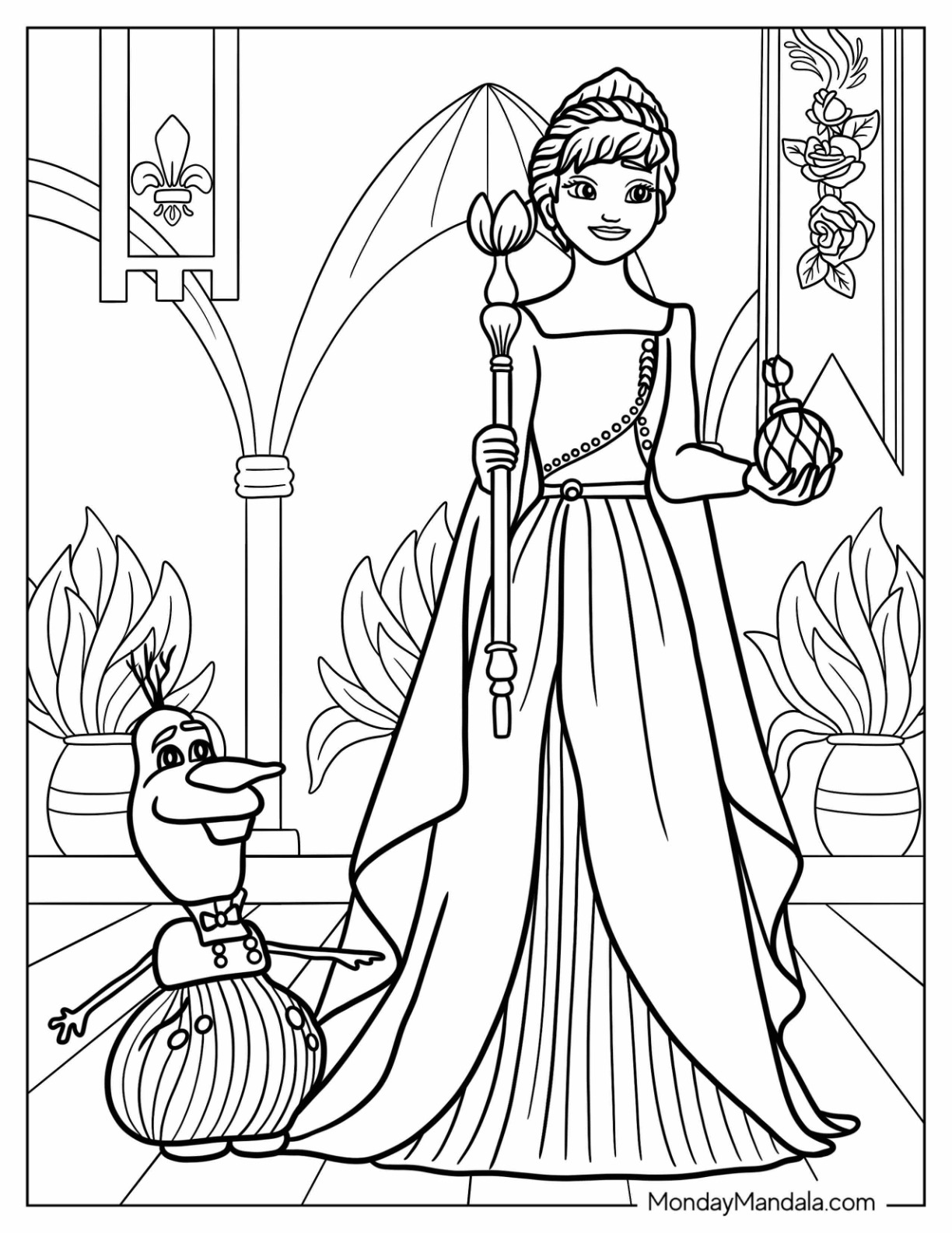 Anna coloring pages free pdf printables