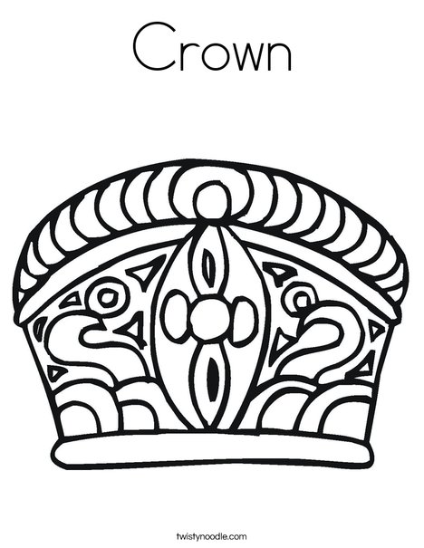 Crown coloring page