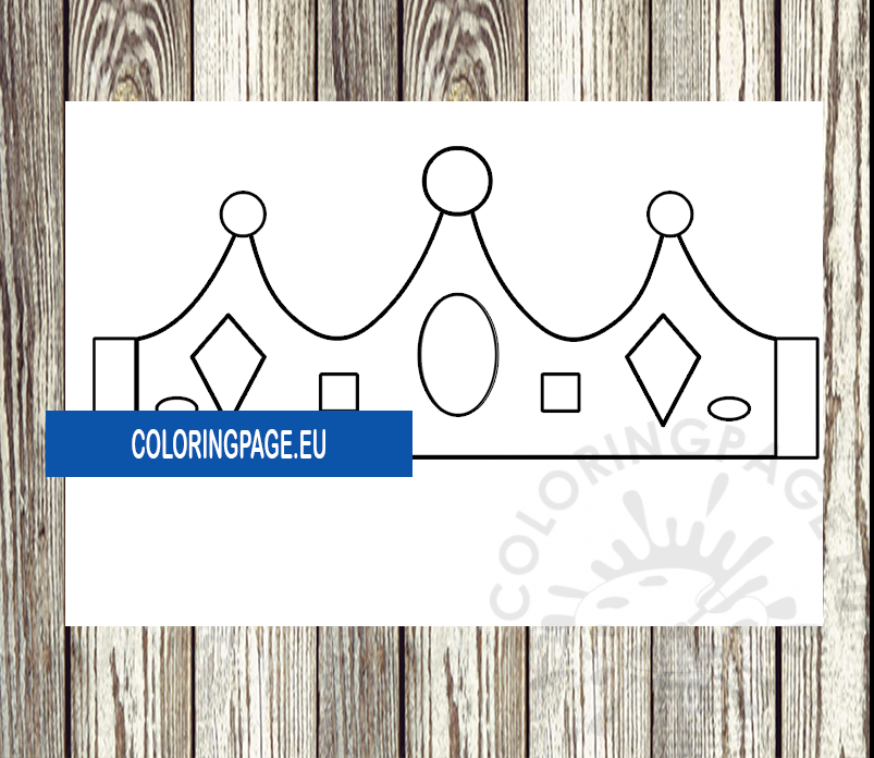 Queen crown template printable coloring page