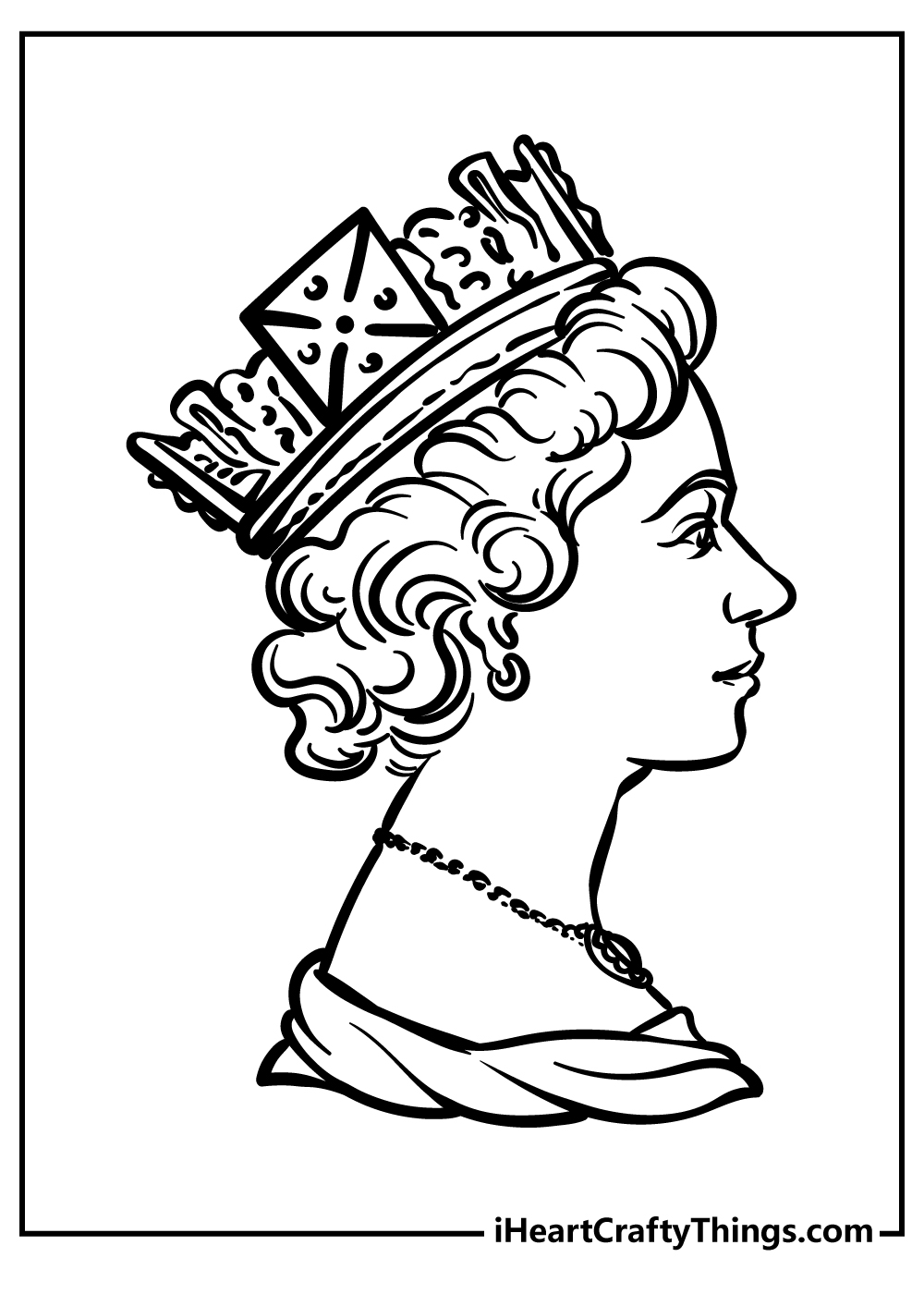 Queen coloring pages free printables