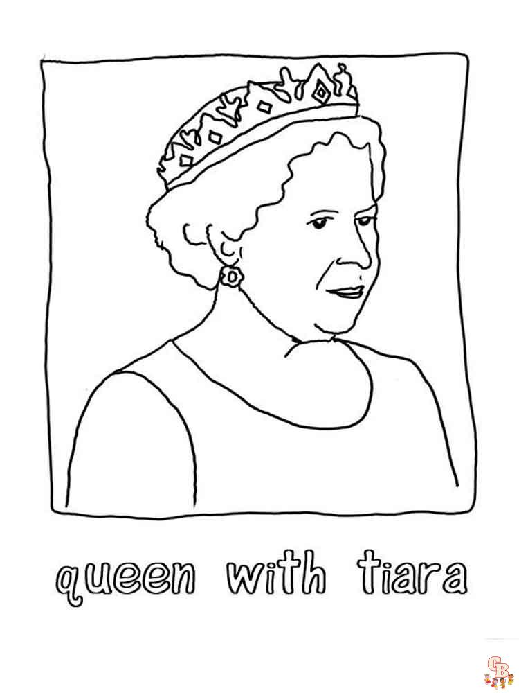 Top queen coloring pages for kids