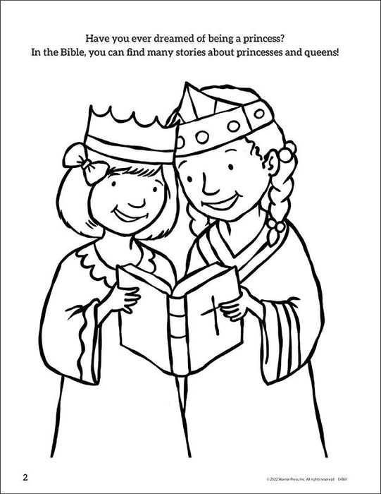 Bible princesses queens coloring book â one stone biblical resources