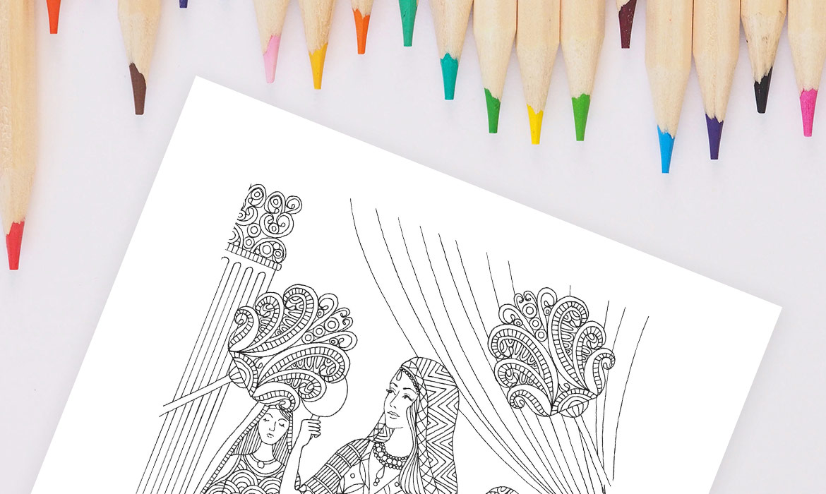 Bible story of esther coloring pages for purim