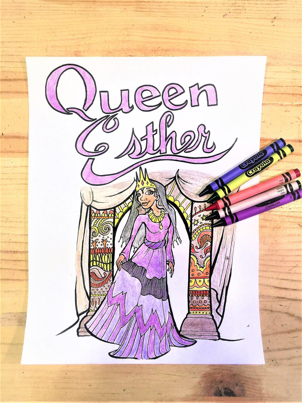 Esther coloring page