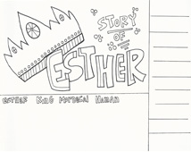 Queen esther coloring pages