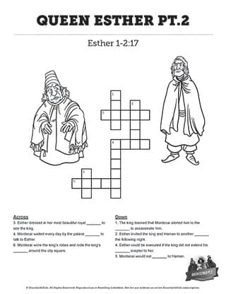 Queen esther part coloring pages â