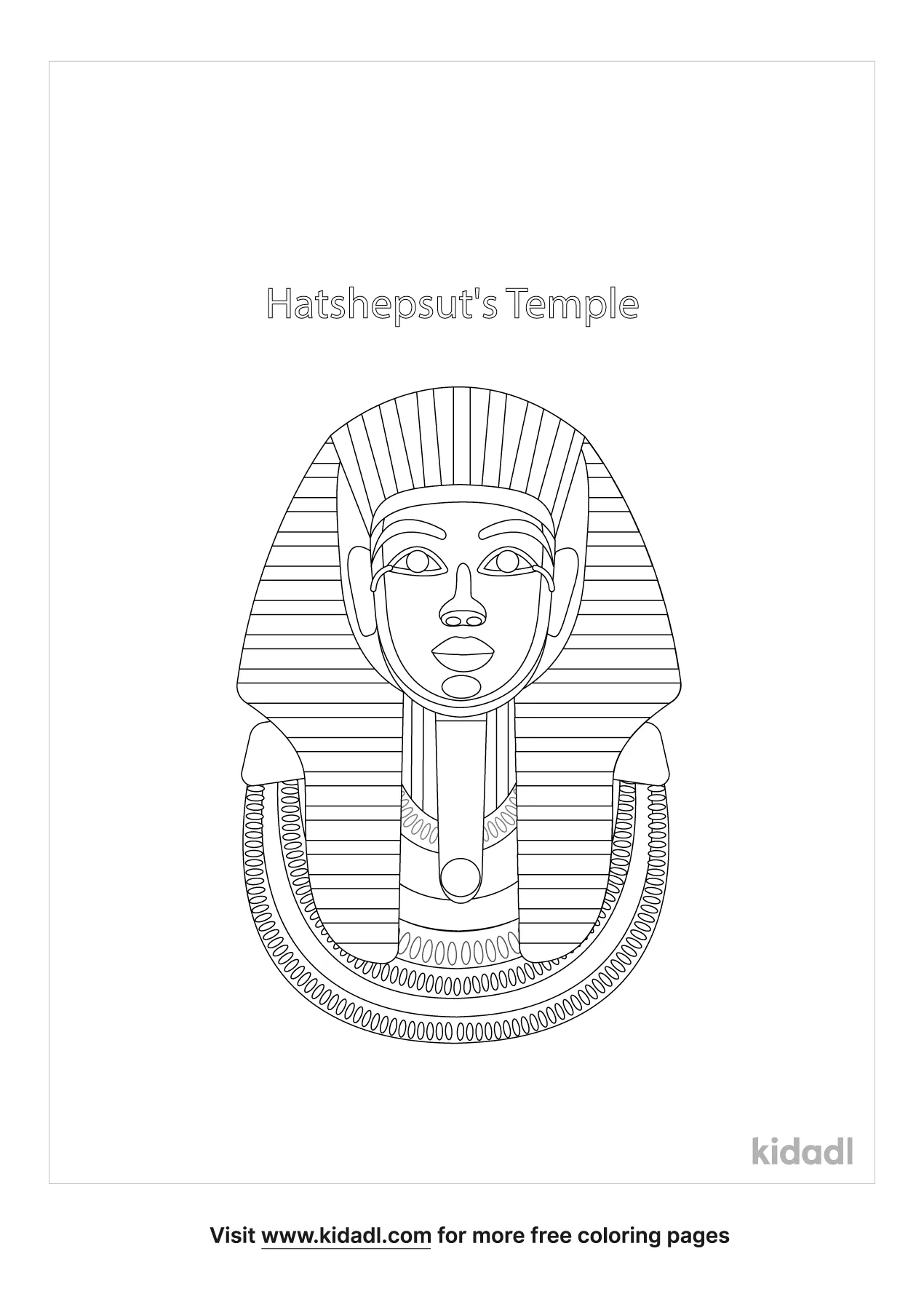 Free hatshepsuts temple coloring page coloring page printables