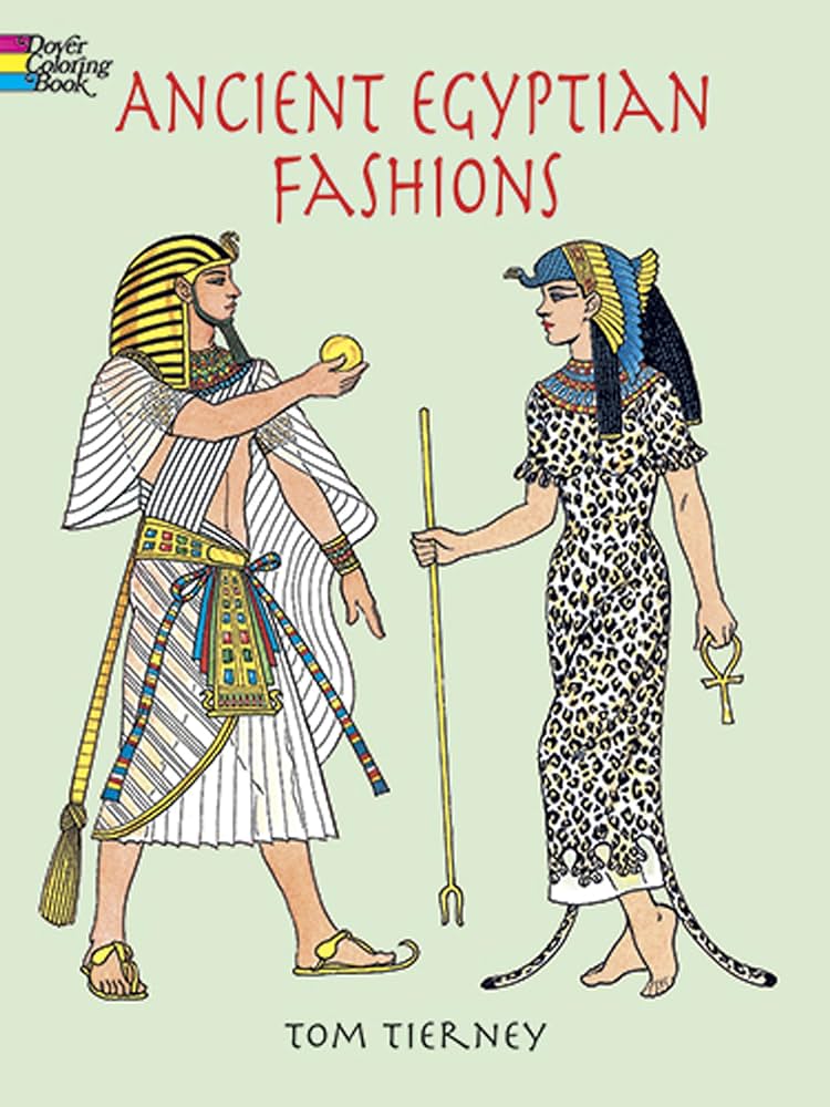 Ancient egyptian fashions coloring book dover fashion coloring book tom tierney books