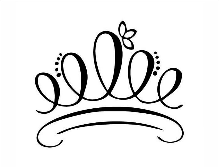 Free crown shape s crafts and colouring pages