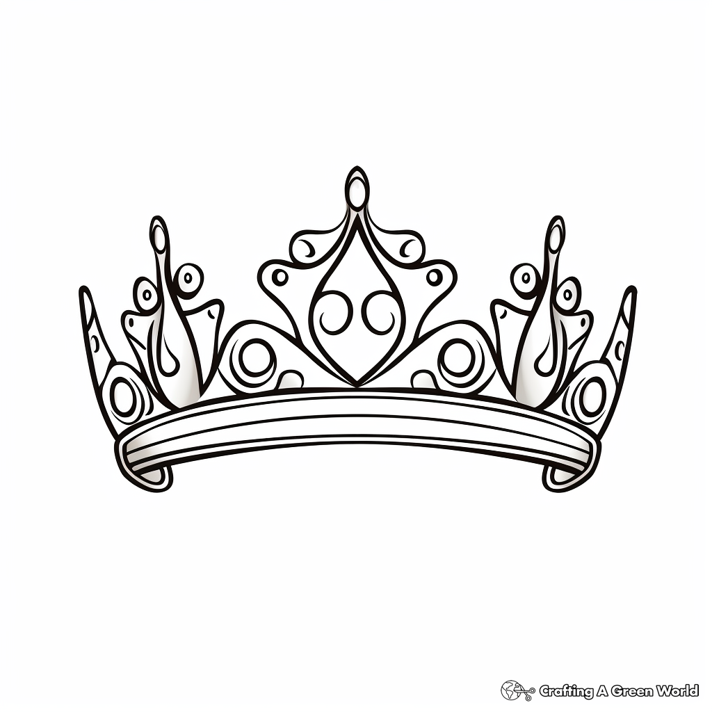 Tiara coloring pages