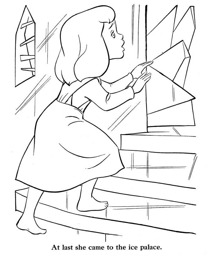 Snow queen coloring pages