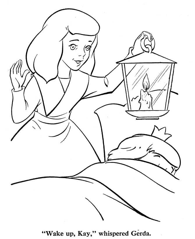 Snow queen coloring pages