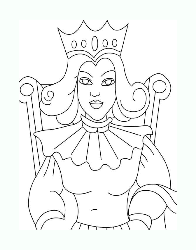 King and queen coloring pages to print for free