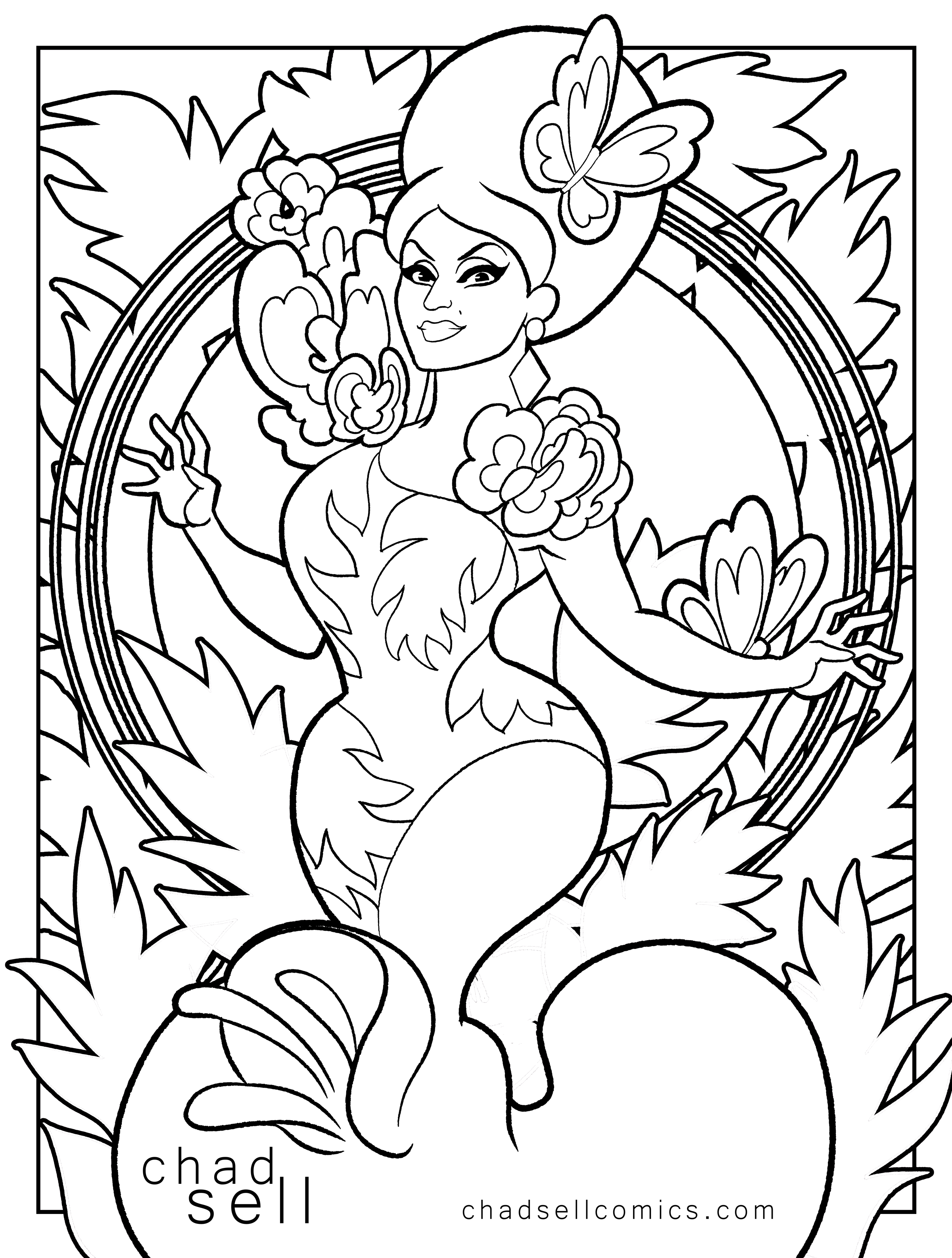 Coloring book pages â chad sell