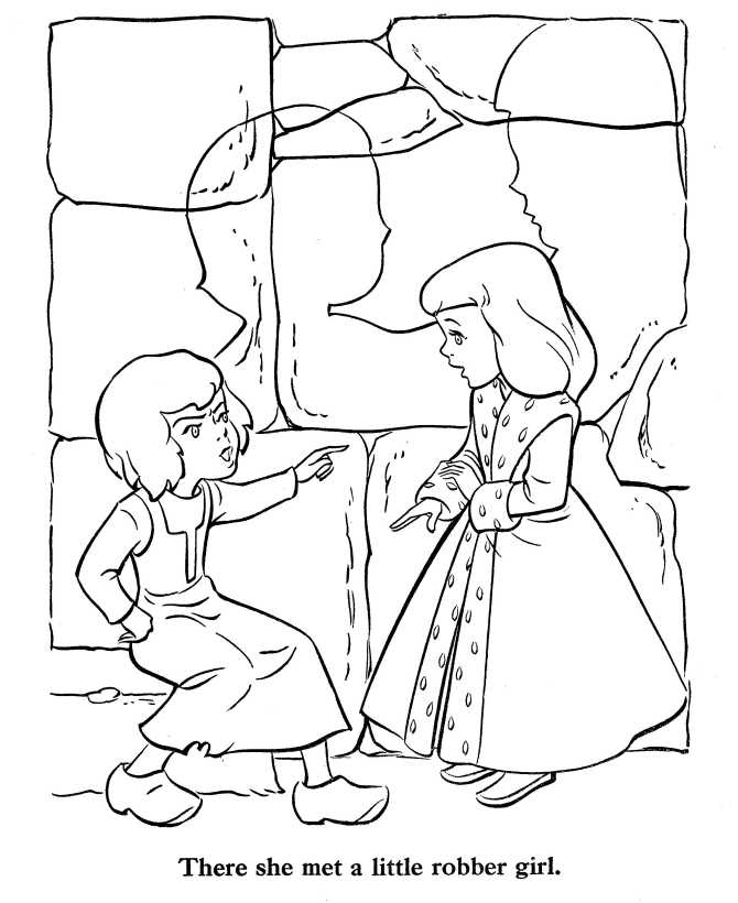 Snow queen coloring pages