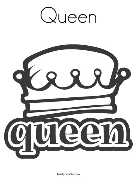 Queen coloring page