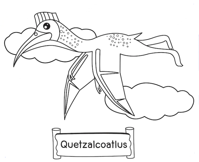 Quetzalcoatlus coloring pages