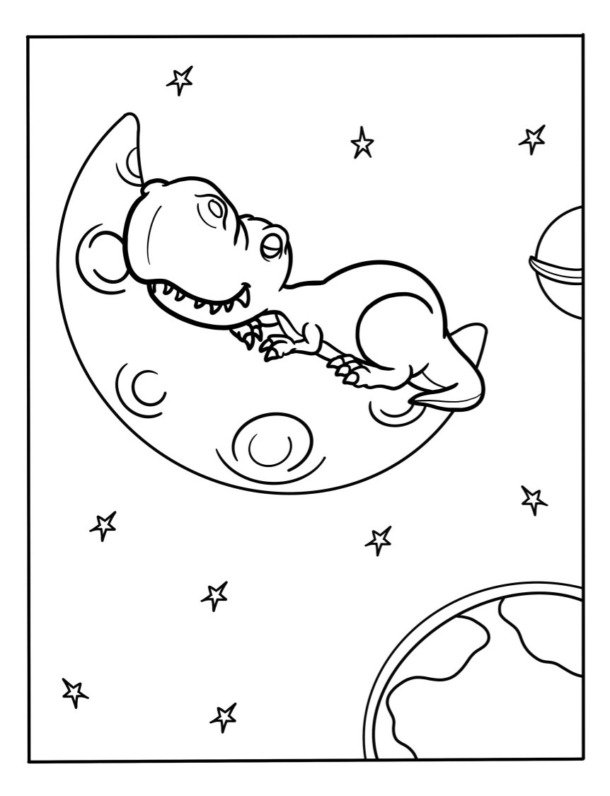 Get dozens of our printable cute dinosaur coloring pages for free