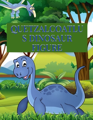 Quetzalcoatlus dinosaur figure coloring book for grown