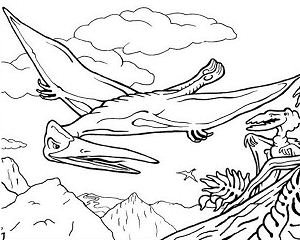 Pterodactyl coloring pages printable for free download