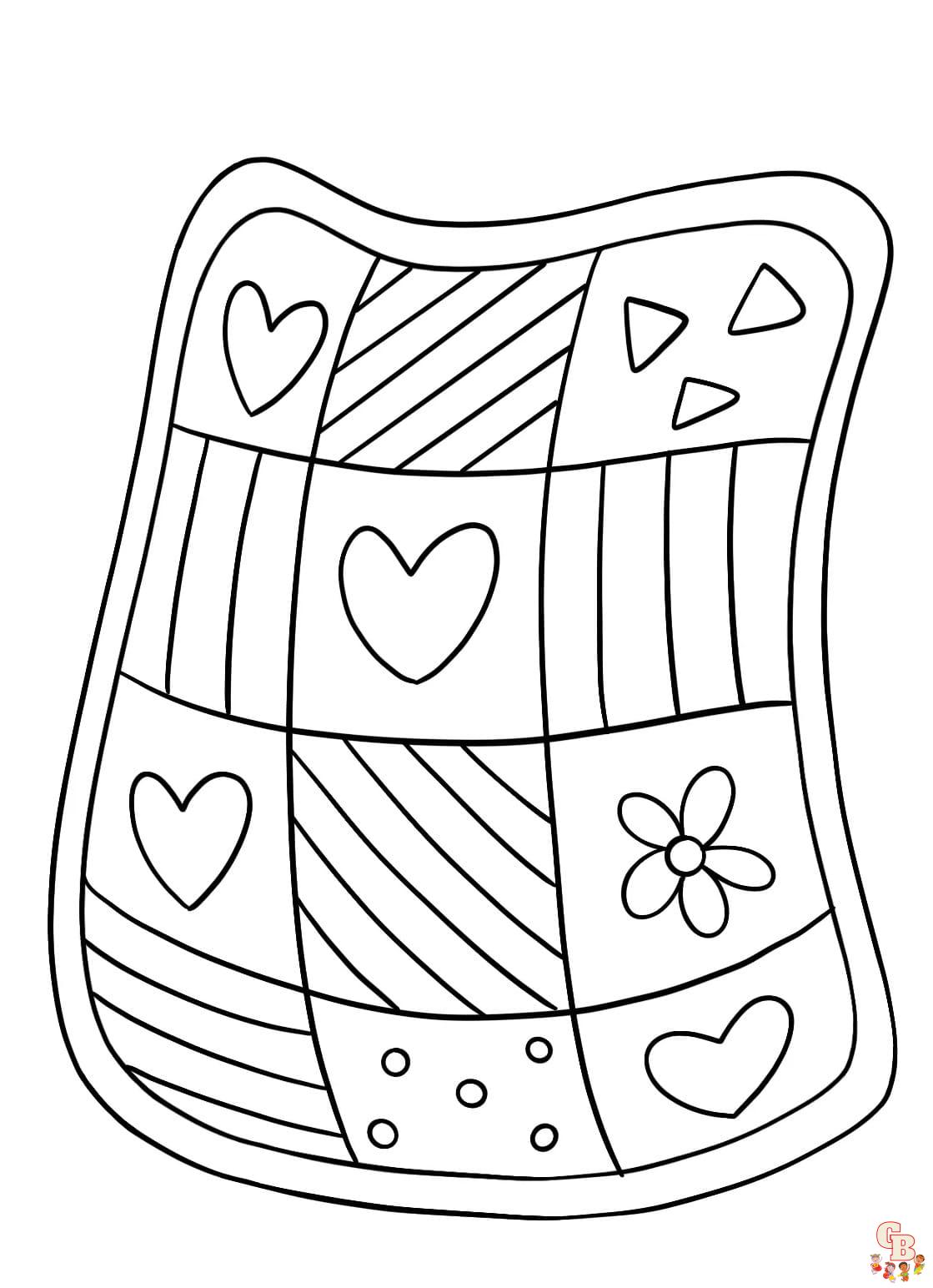 Printable quilt coloring pages free for kids and adults